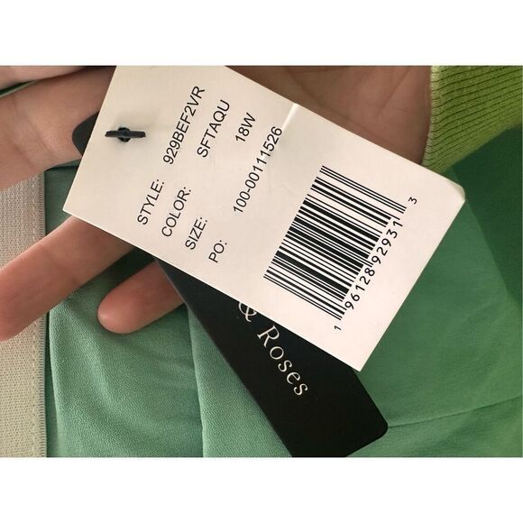 NWT Violets & Roses Turquoise Slacks 18w - Picture 5 of 6